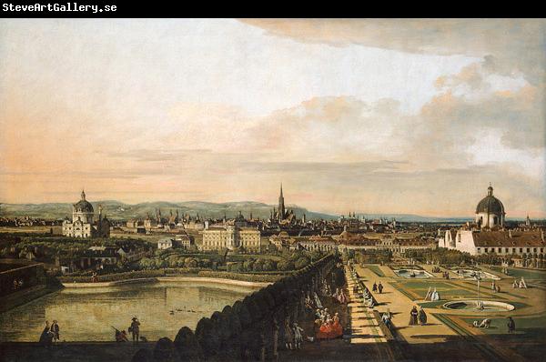 Bernardo Bellotto Wien, vom Belvedere aus gesehen.